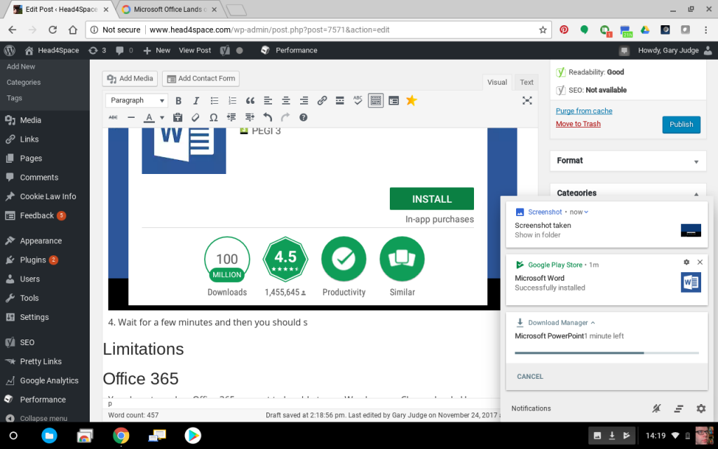 can you download microsoft office on chromebook